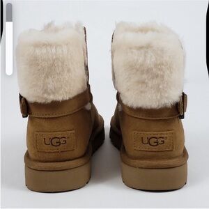 UGG Karel Brown and Cream Shearling Boots